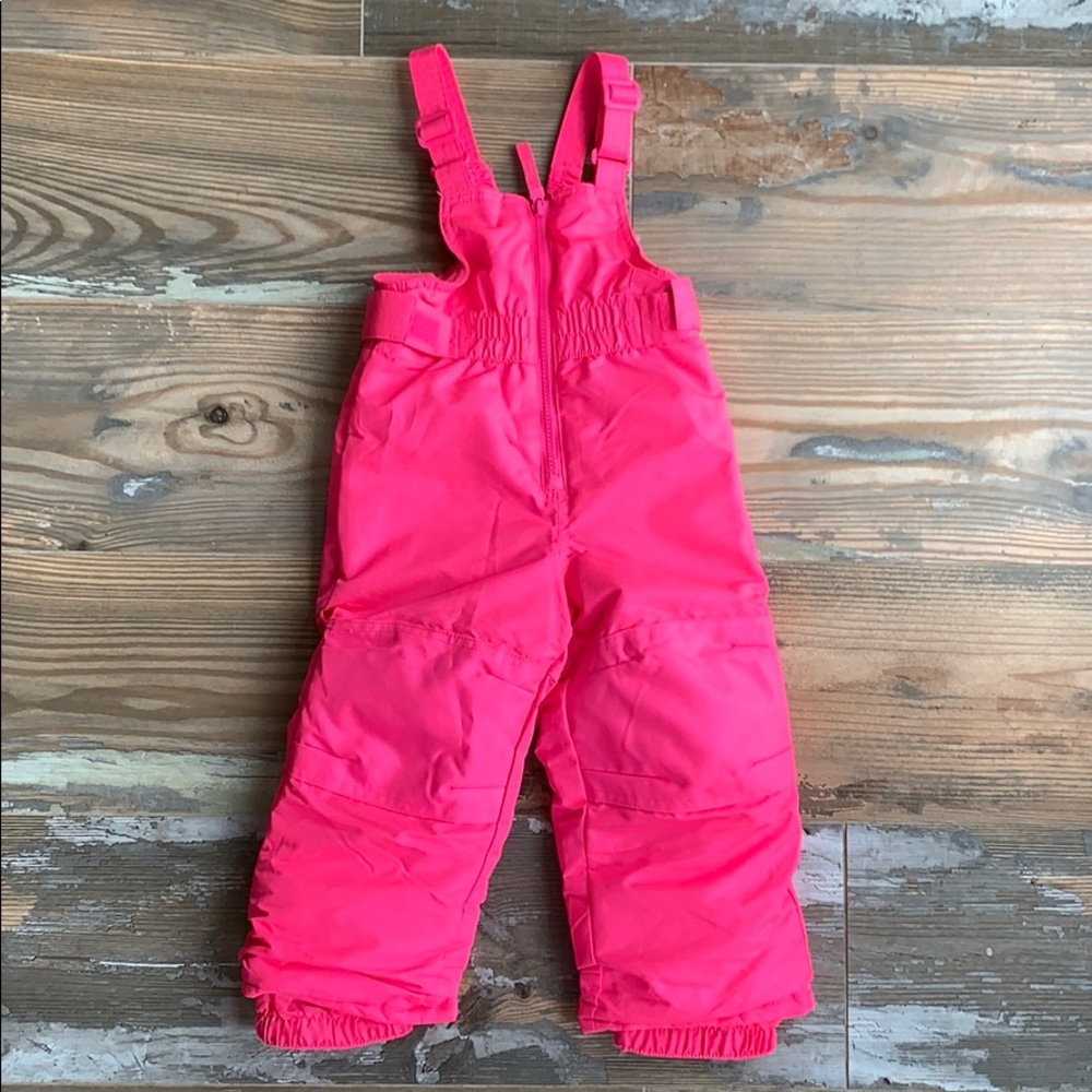 Hot pink snow bib